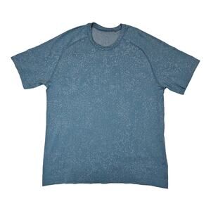 Lululemon Metal Vent Tech Short Sleeve Blue Gym Sport Shirt Mens Size XXLarge